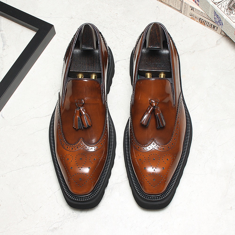 Men Shoes Eu To Us - Men's Casual Business Leather Shoes Mens