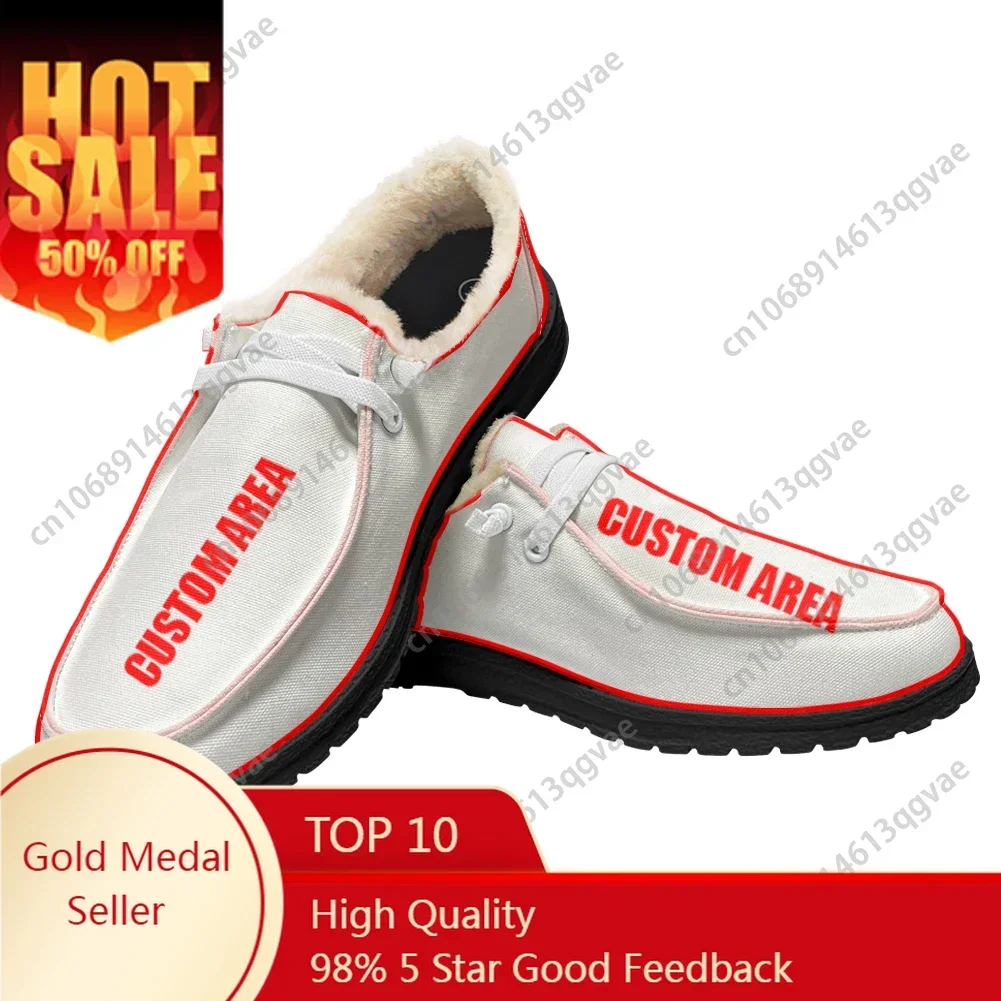 Men Shoes Casual - Custom Velvet Flat Shoes For Men