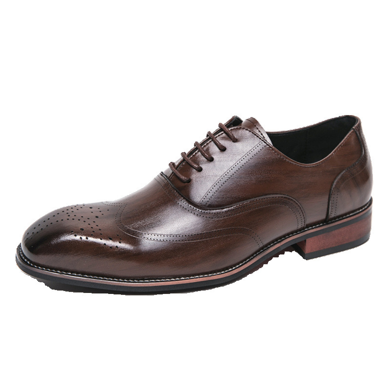 Classic Italy Pointed Toe Leat - Oxford Brogue Leather review and price