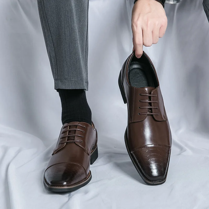 Classic Italy Pointed Toe Leat - Oxford Brogue Leather review and price