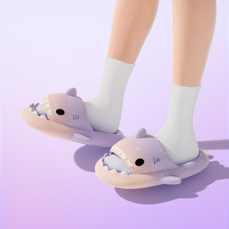 Cute Cartoon Shark Slippers Fo - Men Shoes On review and price