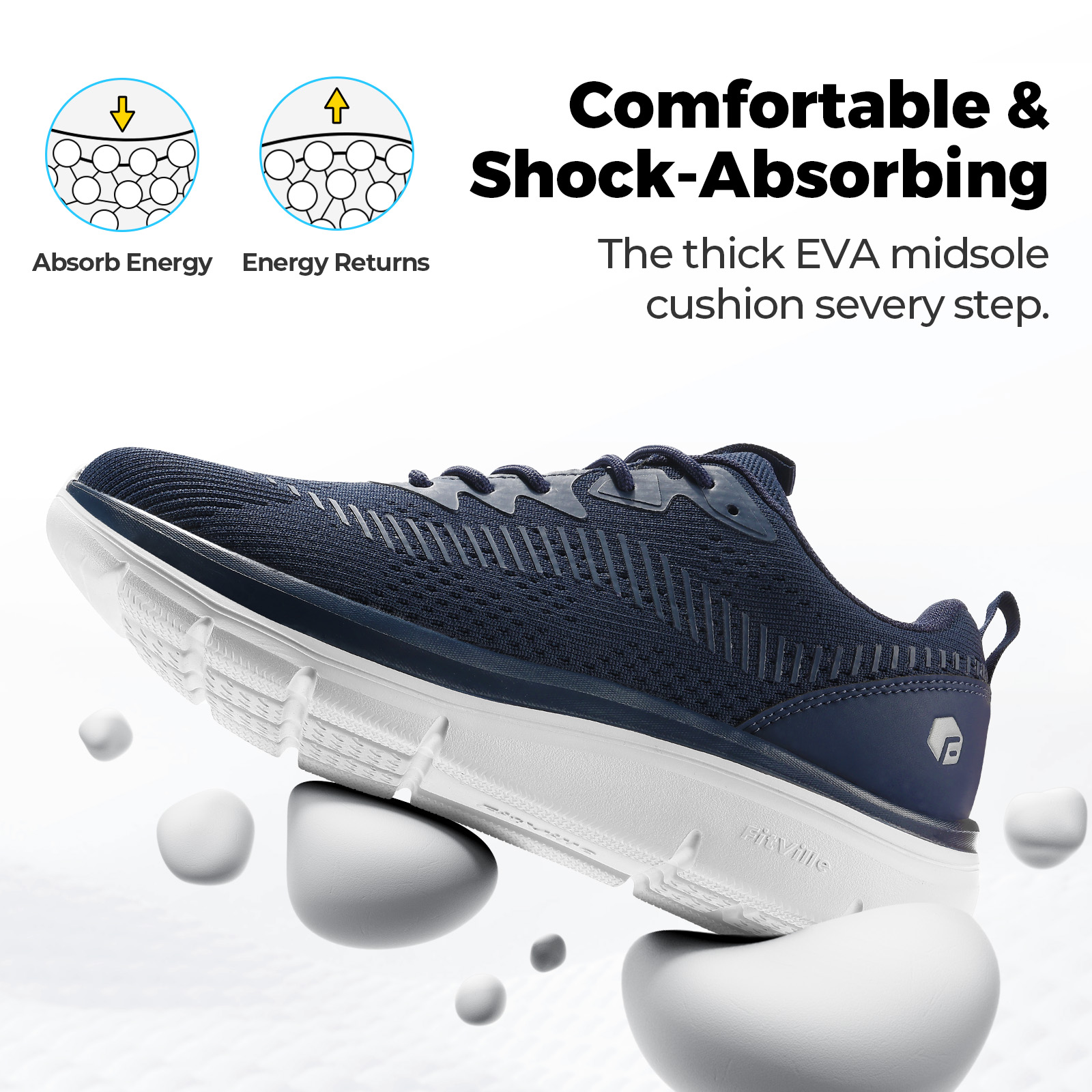 FitVille Men's Walking Shoes L - Men'S Shoes For Plantar Fasciitis review and price