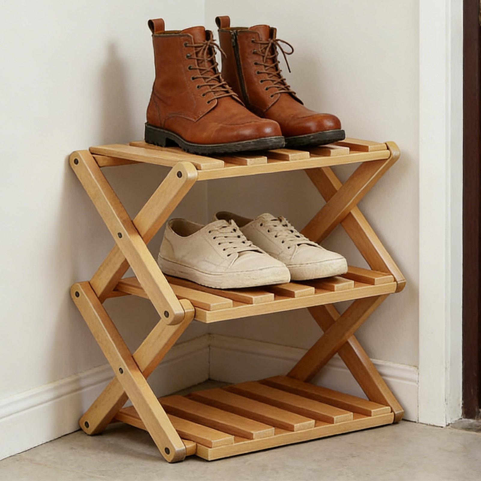 Wooden Shoe Racks 3-Tier Expan - Men Shoes Rack review and price