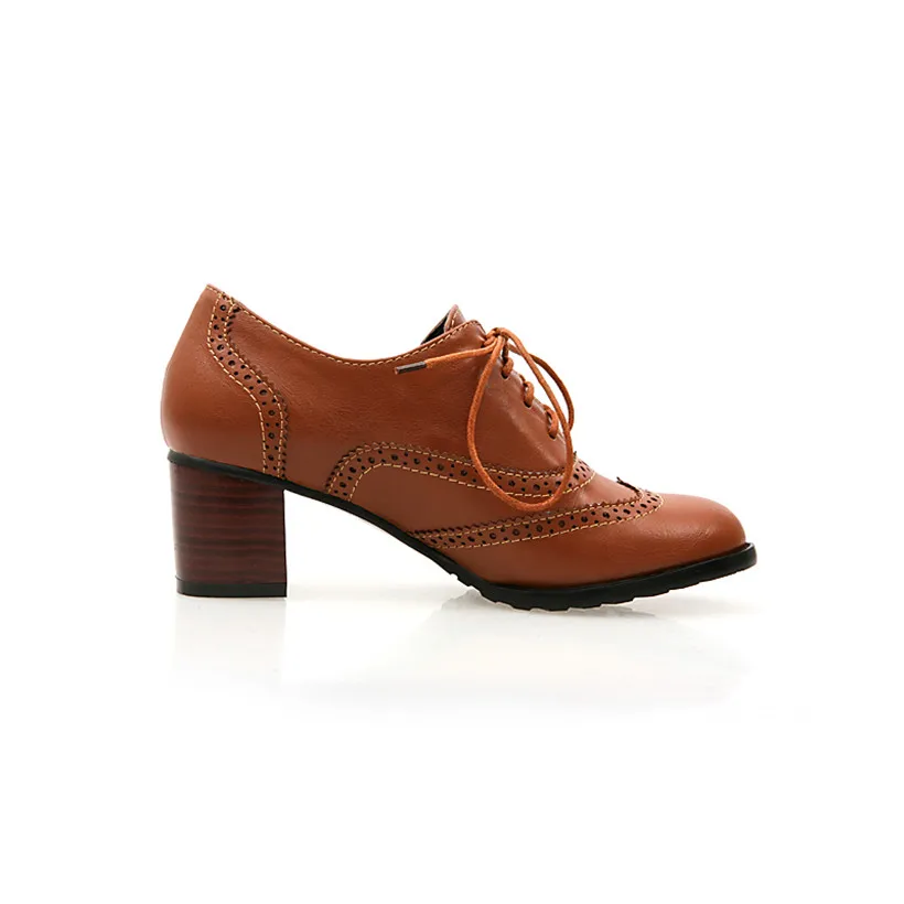 British Women Oxfords High Blo - Oxford Brogue Leather review and price