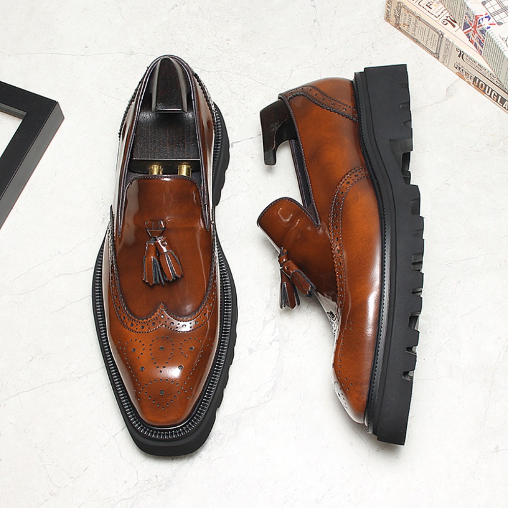 Men's Casual Business Leather  - Men Shoes Eu To Us review and price