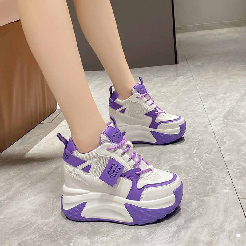 9.5CM Women High Platform Snea - Mesh Trainer Breathable review and price