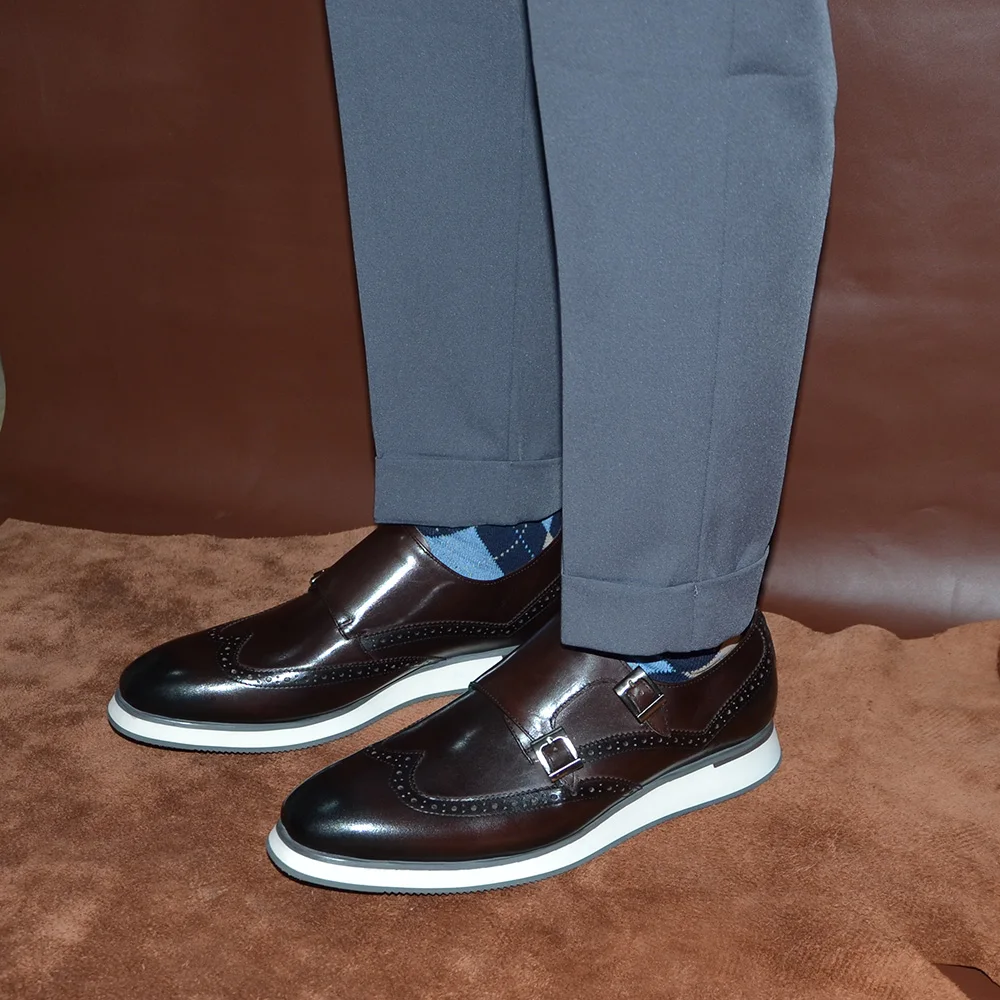 European Luxury Mens Sneakers  - Oxford Brogue Leather review and price