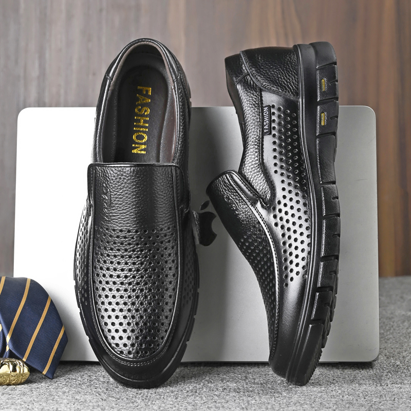 Men's Genuine Leather Sandals  - Men Shoes Eu To Us review and price
