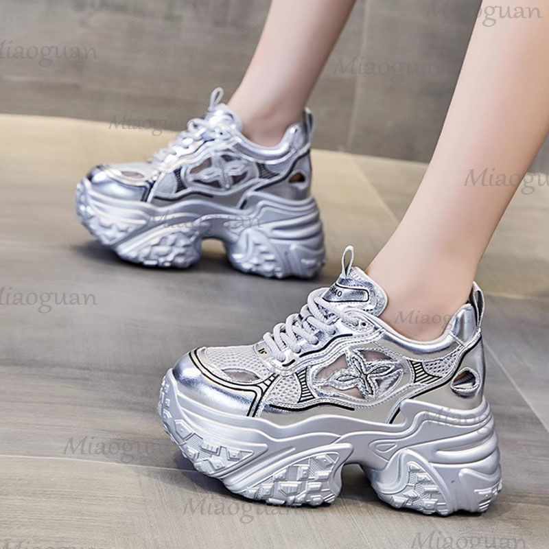 Women Fashion 7CM Platform Sne - Mesh Trainer Breathable review and price