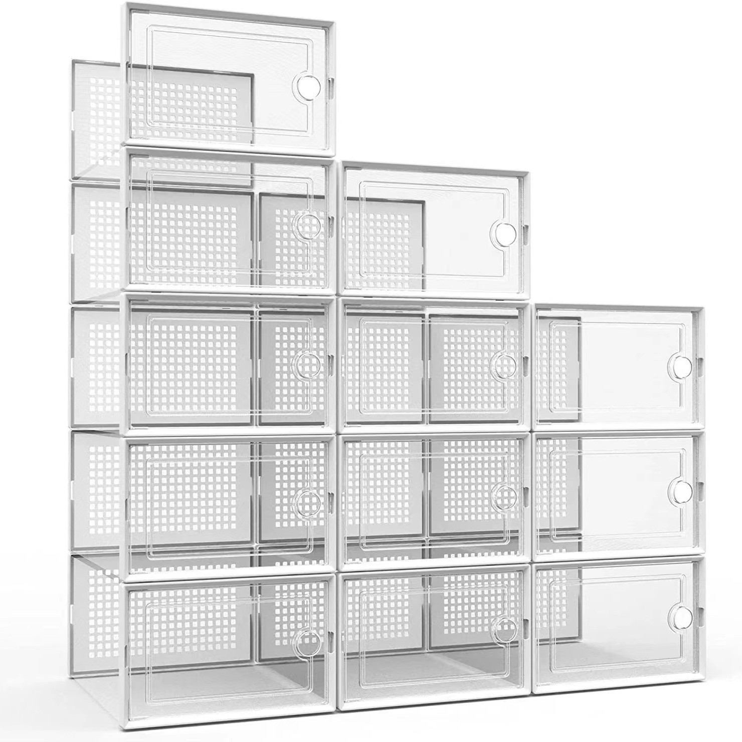 Thickened Plastic Transparent  - Men Shoes Rack review and price