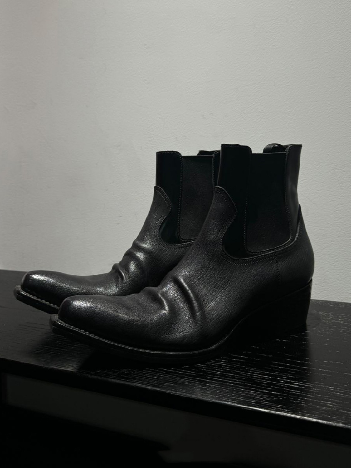 Men's Black Leather Chelsea Bo - Men'S Shoes Smart review and price